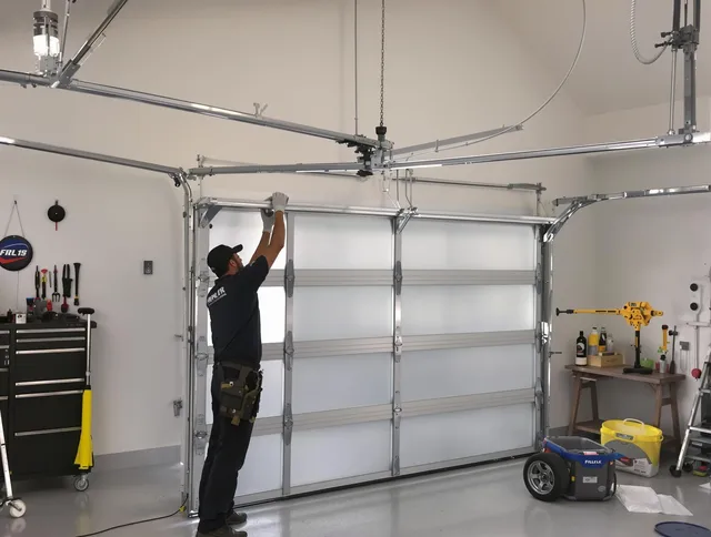 Bellflower Garage Door Repair certified team performing precision garage door installation in Bellflower