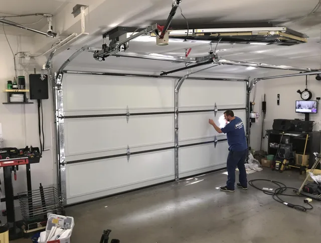 Professional garage door repair service by Bellflower Garage Door Repair in Bellflower