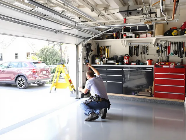 Local garage door repair service by Bellflower Garage Door Repair in Bellflower