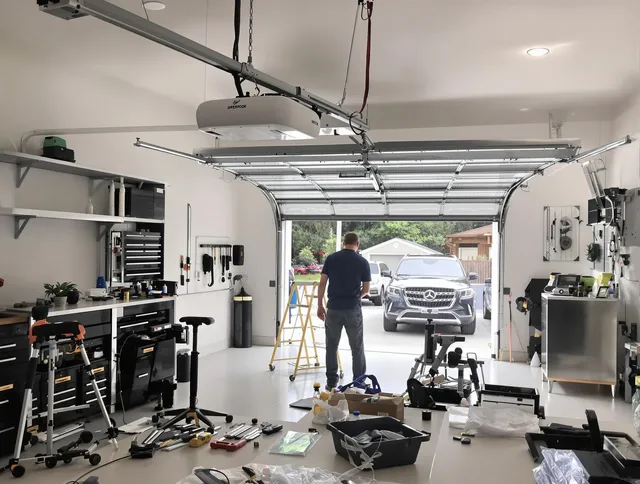 Garage door opener installation by Bellflower Garage Door Repair in Bellflower