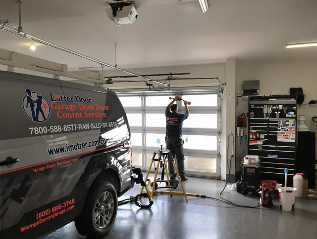 Bellflower Garage Door Repair team performing same-day garage door repair in Bellflower